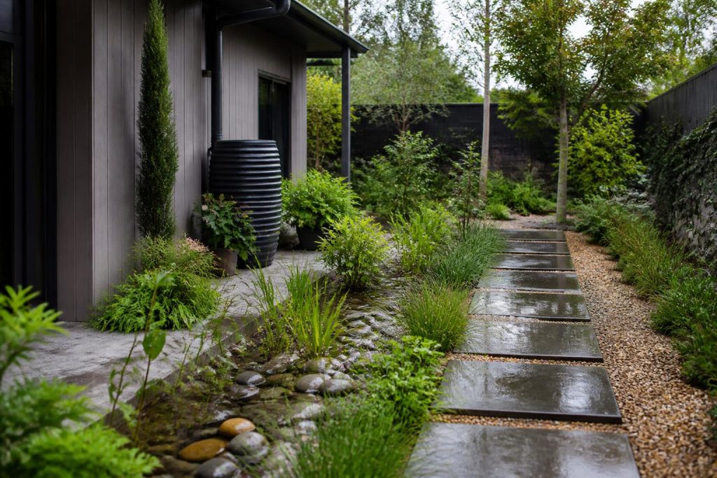 Gestion eaux pluie jardin
